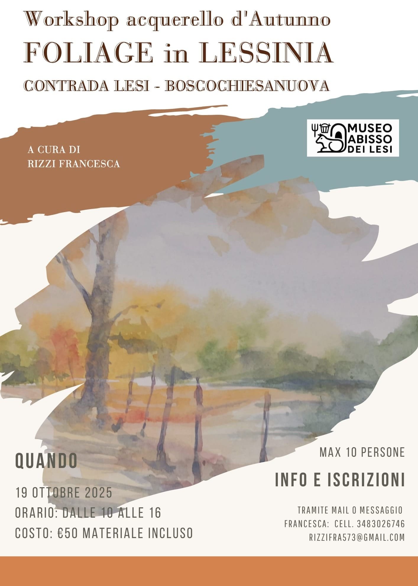 “Foliage in Lessinia”: un workshop d’acquerello per celebrare i colori d’autunno
